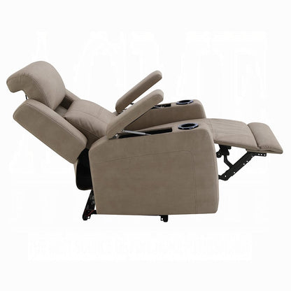 ACME Furniture - Lugo - Power Motion Recliner w/Cup Holder - Camel Leather Aire - LV02832 view 6