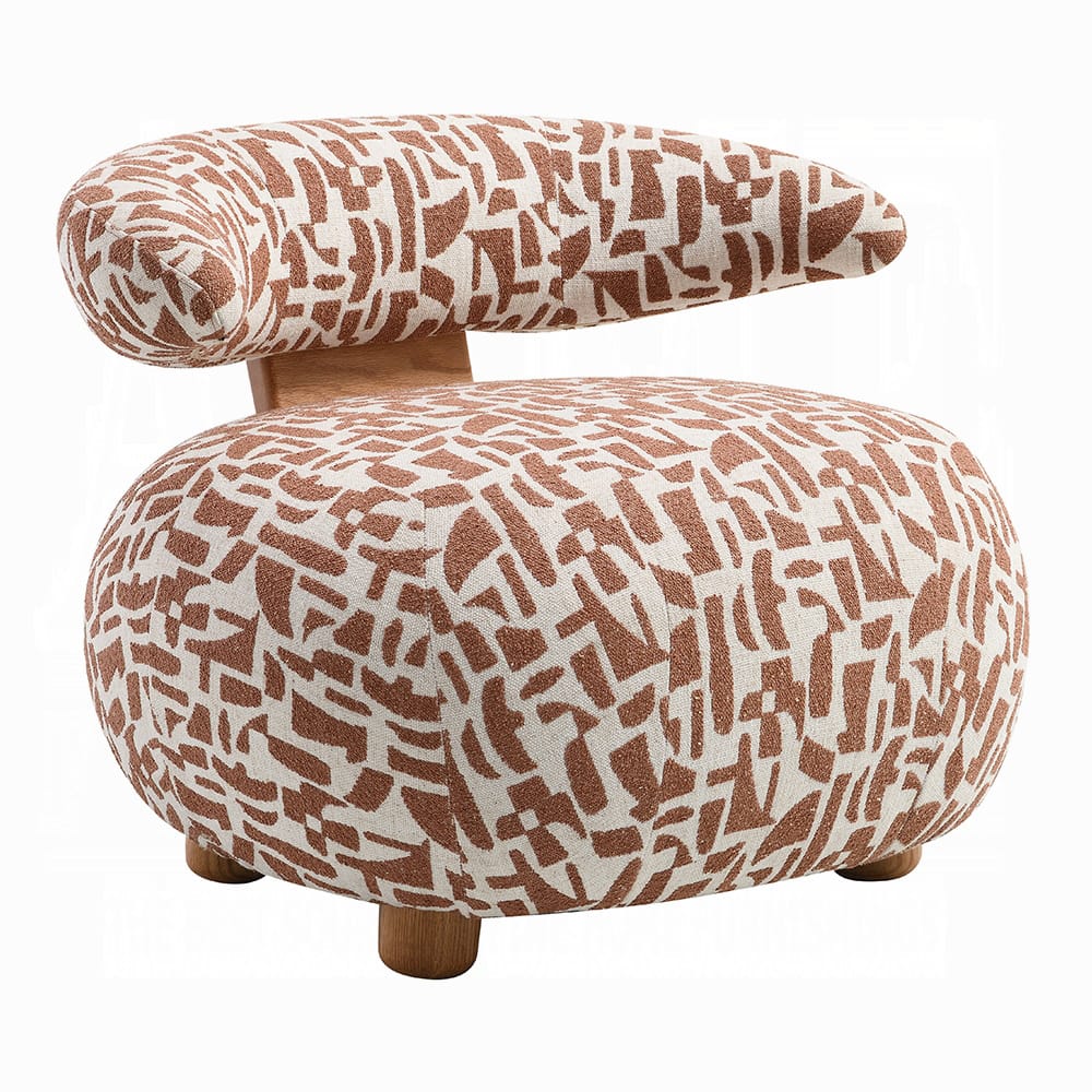ACME Furniture - Lynn - Accent Chair - Brown Pattern Fabric - AC02678 view 1