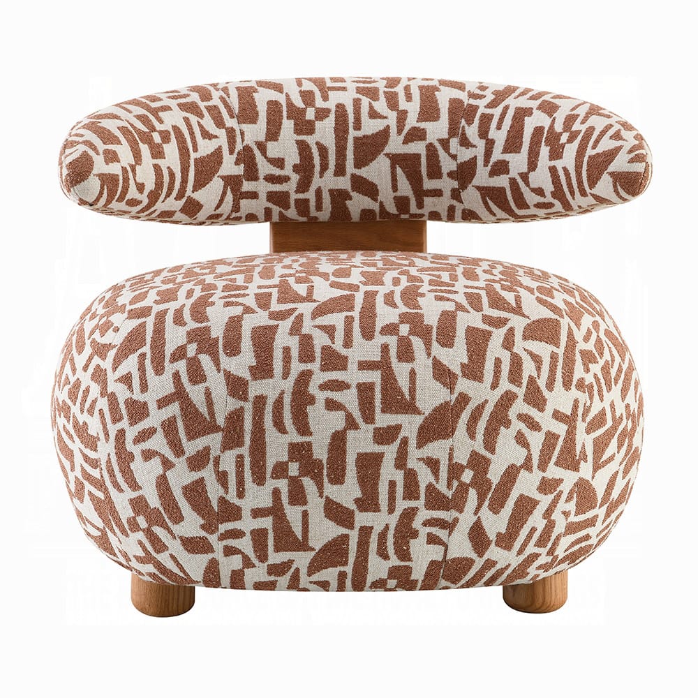 ACME Furniture - Lynn - Accent Chair - Brown Pattern Fabric - AC02678 view 2