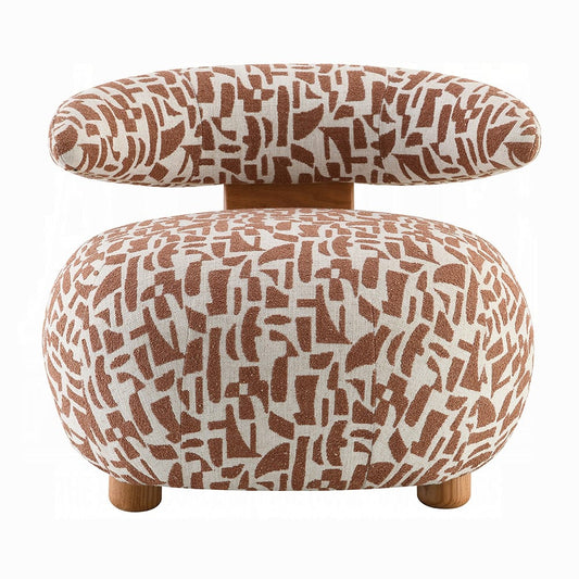 ACME Furniture - Lynn - Accent Chair - Brown Pattern Fabric - AC02678 view 2
