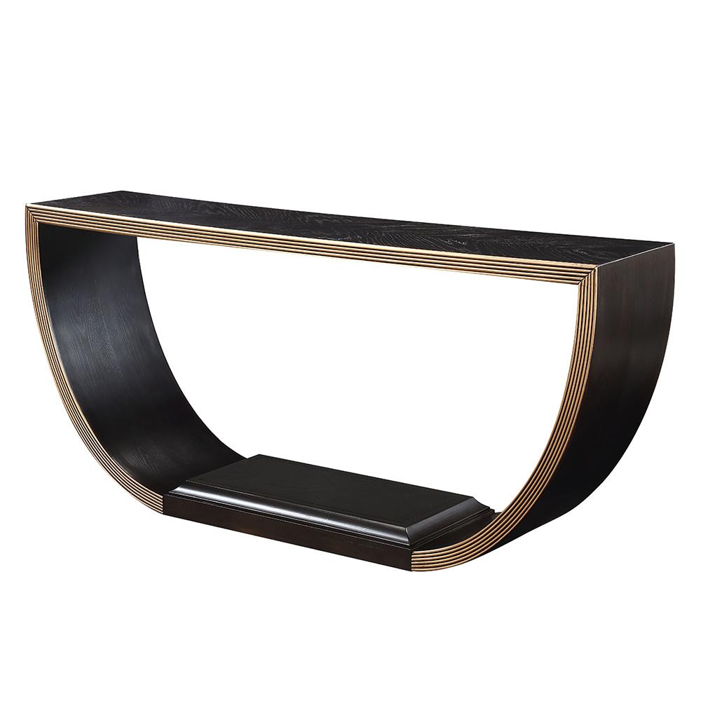 ACME Furniture - Maceo Console Table - Black & Gold Finish - AC01924 veiw 2
