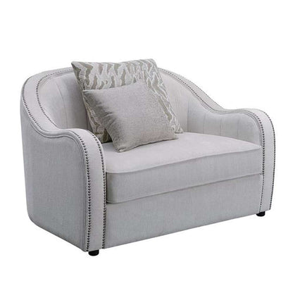 ACME Furniture - Mahler Chair w/2 Pillows - Beige Linen - LV00580 view 1