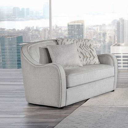 ACME Furniture - Mahler Chair w/2 Pillows - Beige Linen - LV00580 view 5