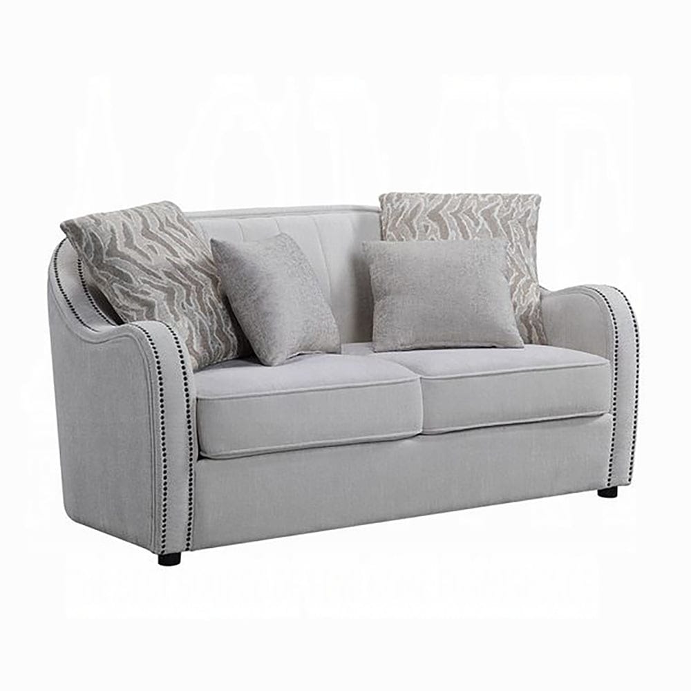 ACME Furniture - Mahler Loveseat w/4 Pillows - Beige Linen - LV00579 view 1