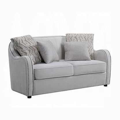 ACME Furniture - Mahler Loveseat w/4 Pillows - Beige Linen - LV00579 view 1