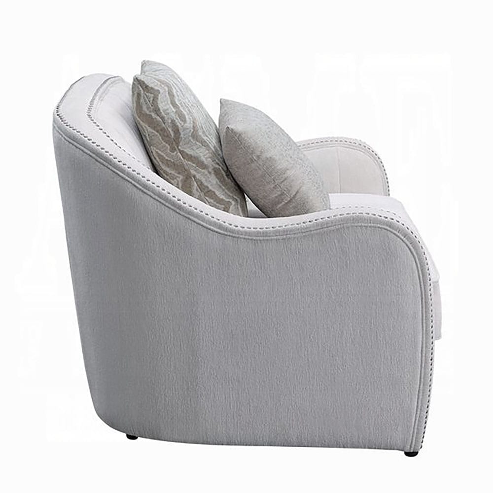 ACME Furniture - Mahler Loveseat w/4 Pillows - Beige Linen - LV00579 view 3