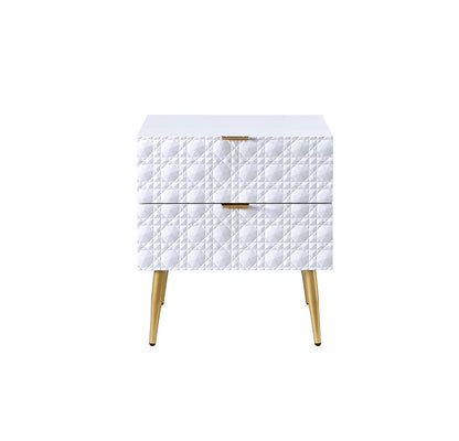 ACME Furniture - Maisey II - Nightstand - White & Gold - 97671 view 2