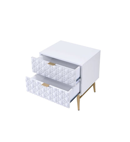 ACME Furniture - Maisey II - Nightstand - White & Gold - 97671 view 3