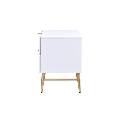 ACME Furniture - Maisey II - Nightstand - White & Gold - 97671 view 4