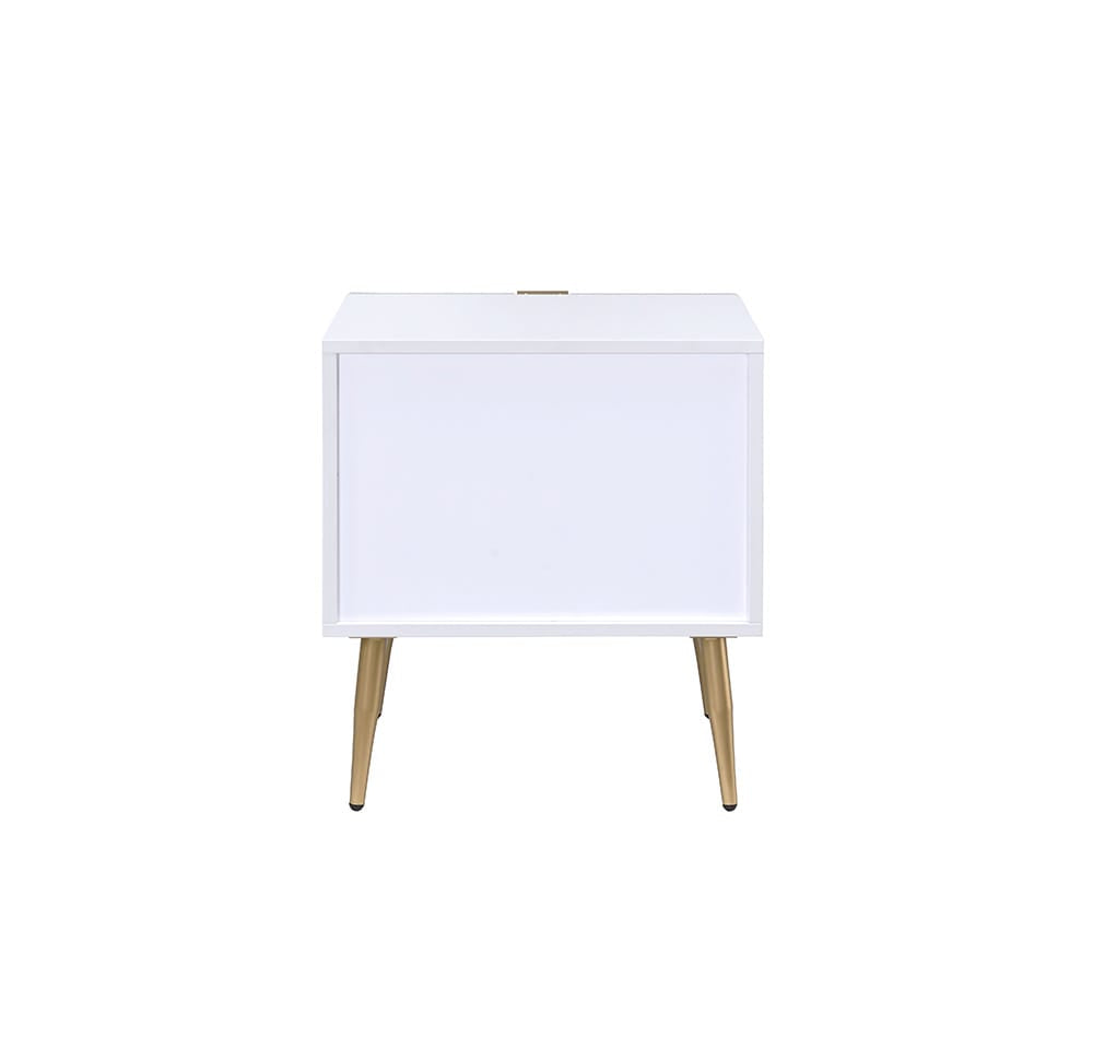 ACME Furniture - Maisey II - Nightstand - White & Gold - 97671 view 5
