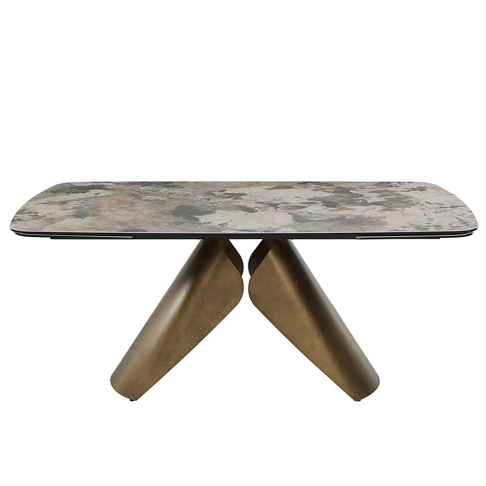 ACME Furniture - Malika - Dining Table - Ceramic Top & Copper Cross Brushed  - DN03595 view 3