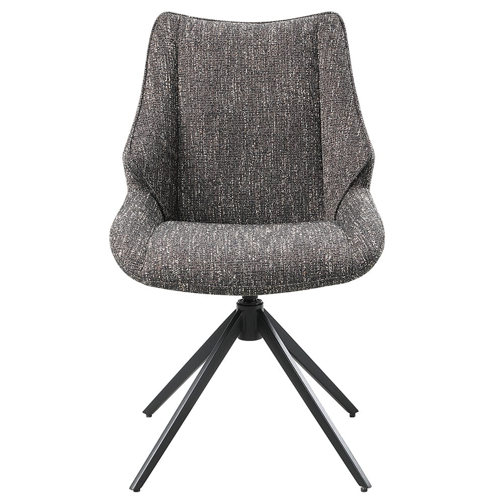 ACME Furniture - Malika - Side Chair wSwivel (Set of 2) - Brown Chenille - DN03596 view 2