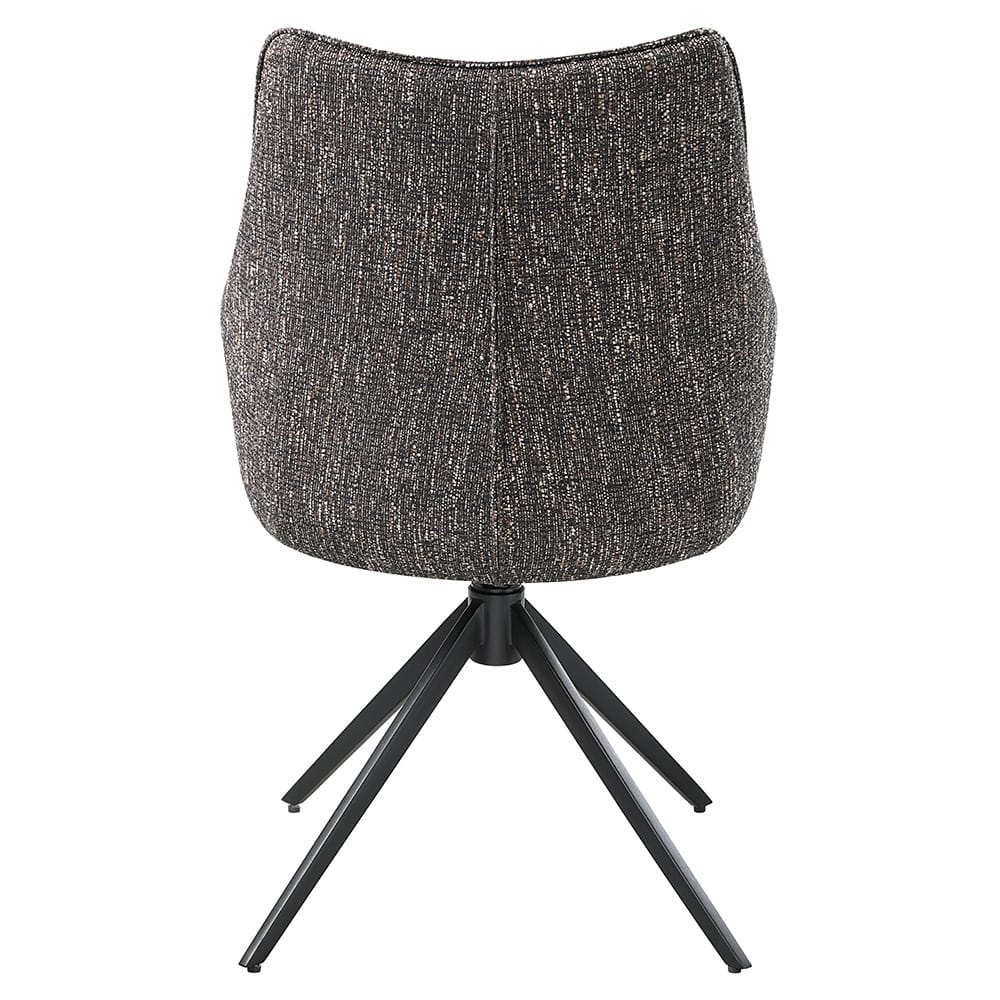 ACME Furniture - Malika - Side Chair wSwivel (Set of 2) - Brown Chenille - DN03596 view 4