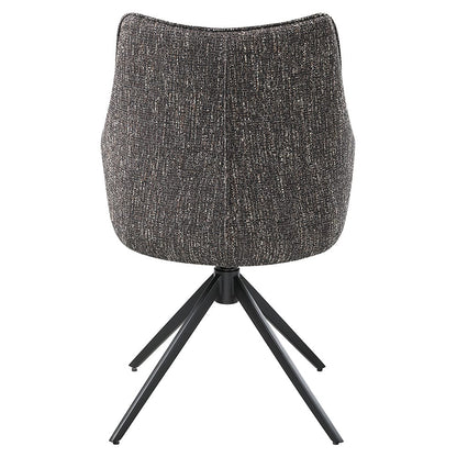 ACME Furniture - Malika - Side Chair wSwivel (Set of 2) - Brown Chenille - DN03596 view 4