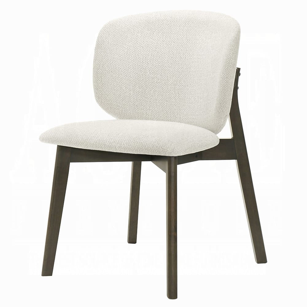 ACME Furniture - Mallin - Side Chair (Set of 2) - Gray Chenille & Walnut  - DN03656 view 1