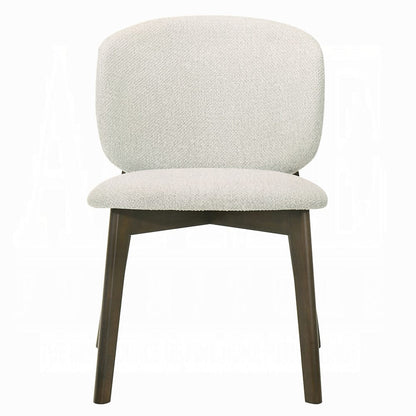 ACME Furniture - Mallin - Side Chair (Set of 2) - Gray Chenille & Walnut  - DN03656 view 2