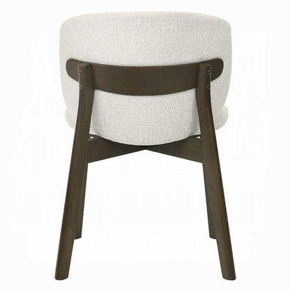 ACME Furniture - Mallin - Side Chair (Set of 2) - Gray Chenille & Walnut  - DN03656 view 4