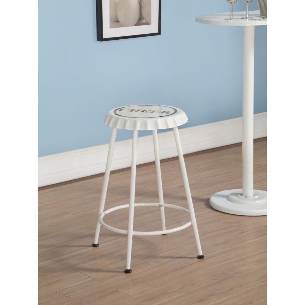 ACME Furniture - Mant - Counter Height Stool (Set of 2) - White - 72702 view 3