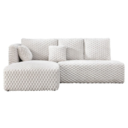 ACME Furniture - Manya - Sectional Sofa - Ivory Corduroy - LV04260 view 2