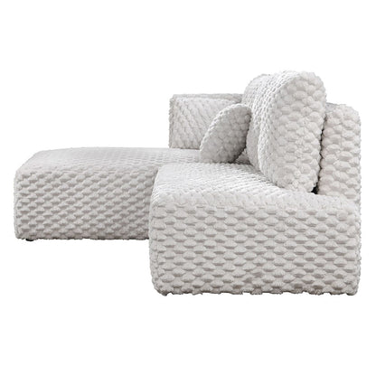 ACME Furniture - Manya - Sectional Sofa - Ivory Corduroy - LV04260 view 3
