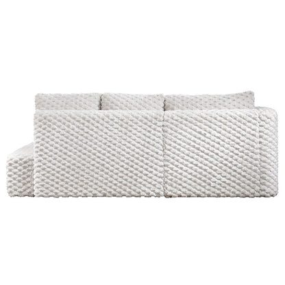 ACME Furniture - Manya - Sectional Sofa - Ivory Corduroy - LV04260 view 4