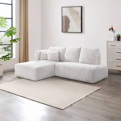ACME Furniture - Manya - Sectional Sofa - Ivory Corduroy - LV04260 view 6