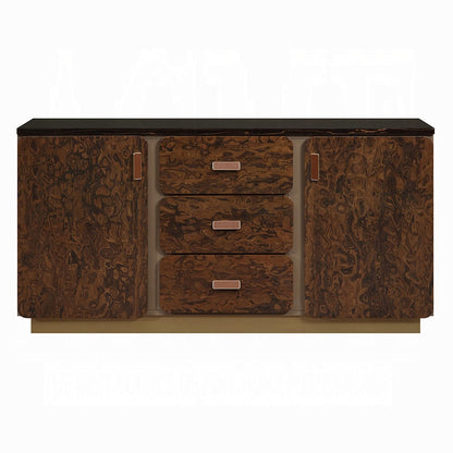 ACME Furniture - Marcelino - Dresser - Brown & Beige Microfiber Leather & Glossy Coffee Wood Grain - BD20035 view 2