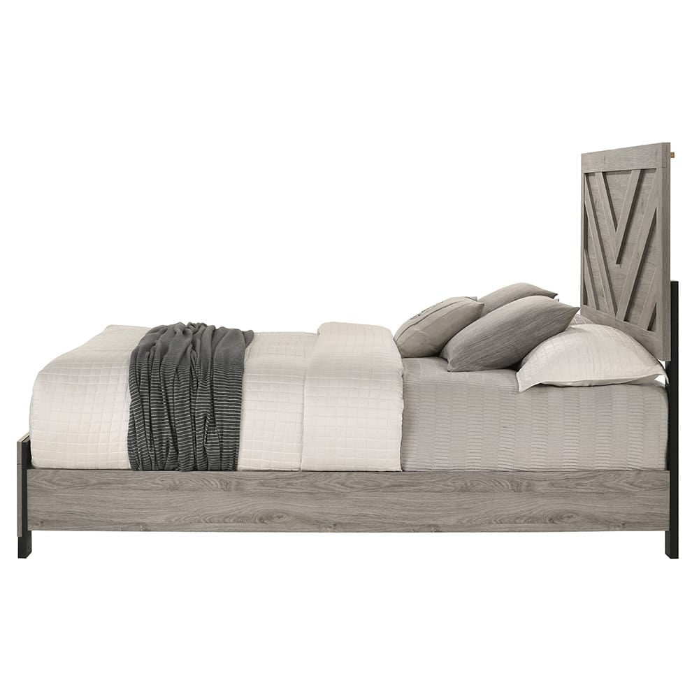 ACME Furniture - Mari - Queen Bed - Light Gray  - BD04142Q view 4