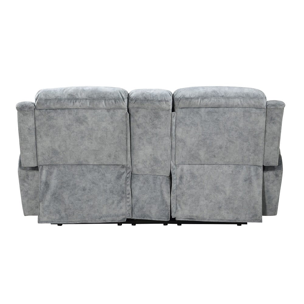 ACME Furniture - Mariana - Motion Loveseat w/Console - Silver Gray Fabric - 55031A view 5