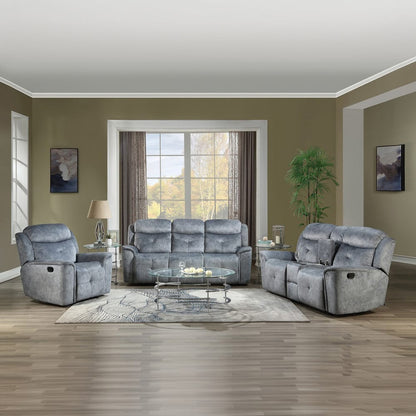 ACME Furniture - Mariana - Motion Recliner - Silver Gray Fabric - 55032A view 7