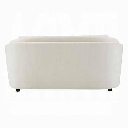 ACME Furniture - Mariko Loveseat w/2 Pillows - Ivory Fabric - LV02771 veiw 4