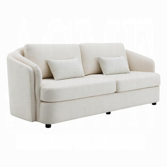ACME Furniture - Mariko Sofa w/2 Pillows - Ivory Fabric - LV02770 veiw 1
