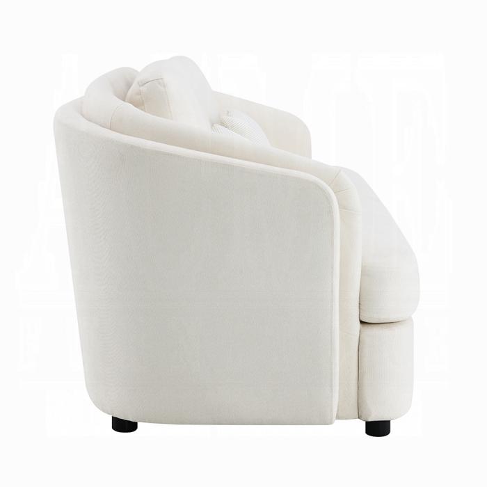 ACME Furniture - Mariko Sofa w/2 Pillows - Ivory Fabric - LV02770 veiw 3