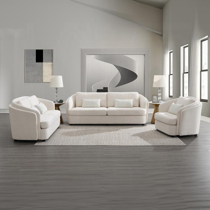 ACME Furniture - Mariko Sofa w/2 Pillows - Ivory Fabric - LV02770 veiw 5