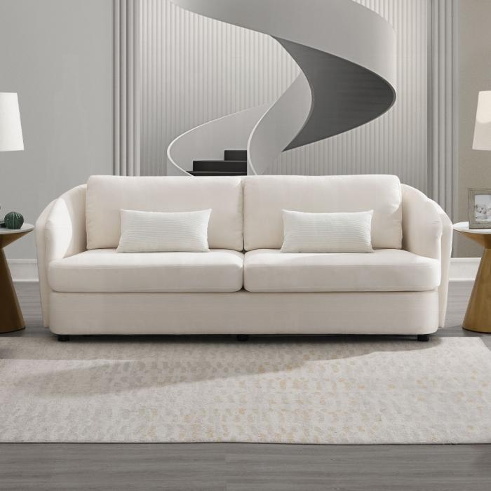 ACME Furniture - Mariko Sofa w/2 Pillows - Ivory Fabric - LV02770 veiw 6
