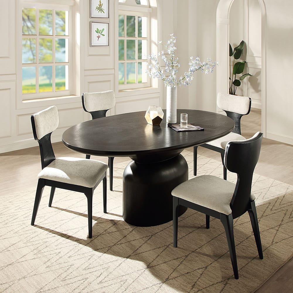 ACME Furniture - Marioly - Dining Table - Ash Black  - DN04065 view 6