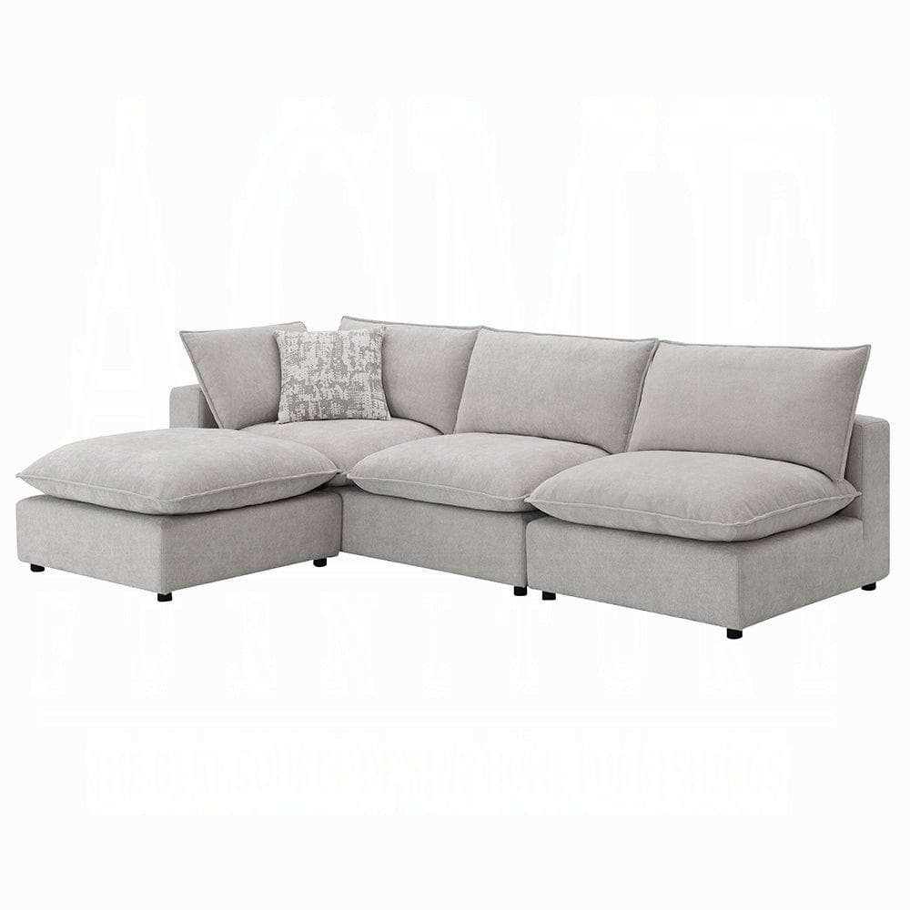 ACME Furniture - Marisa Modular Ottoman - Beige Boucle - LV04414 view 3
