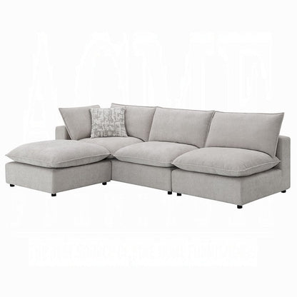 ACME Furniture - Marisa Modular Ottoman - Beige Boucle - LV04414 view 3