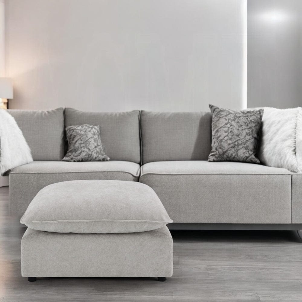 ACME Furniture - Marisa Modular Ottoman - Beige Boucle - LV04414 view 4