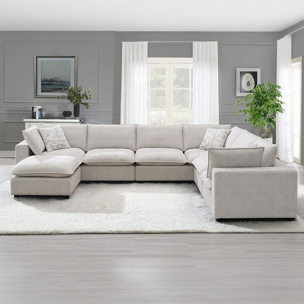 ACME Furniture - Marisa Modular Ottoman - Beige Boucle - LV04414 view 5