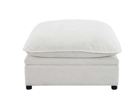 ACME Furniture - Marisa Modular Ottoman w/Storage - Beige Boucle - LV04415 veiw 2