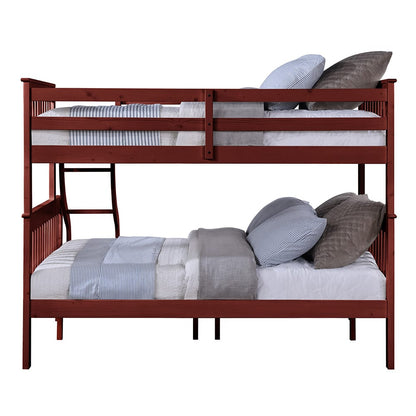 ACME Furniture - Marita - Bunk Bed (T/F) - Cherry - BD04020 view 2