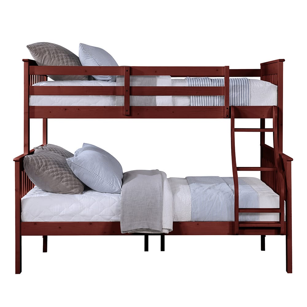 ACME Furniture - Marita - Bunk Bed (T/F) - Cherry - BD04020 view 3
