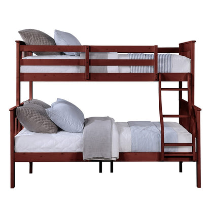 ACME Furniture - Marita - Bunk Bed (T/F) - Cherry - BD04020 view 3