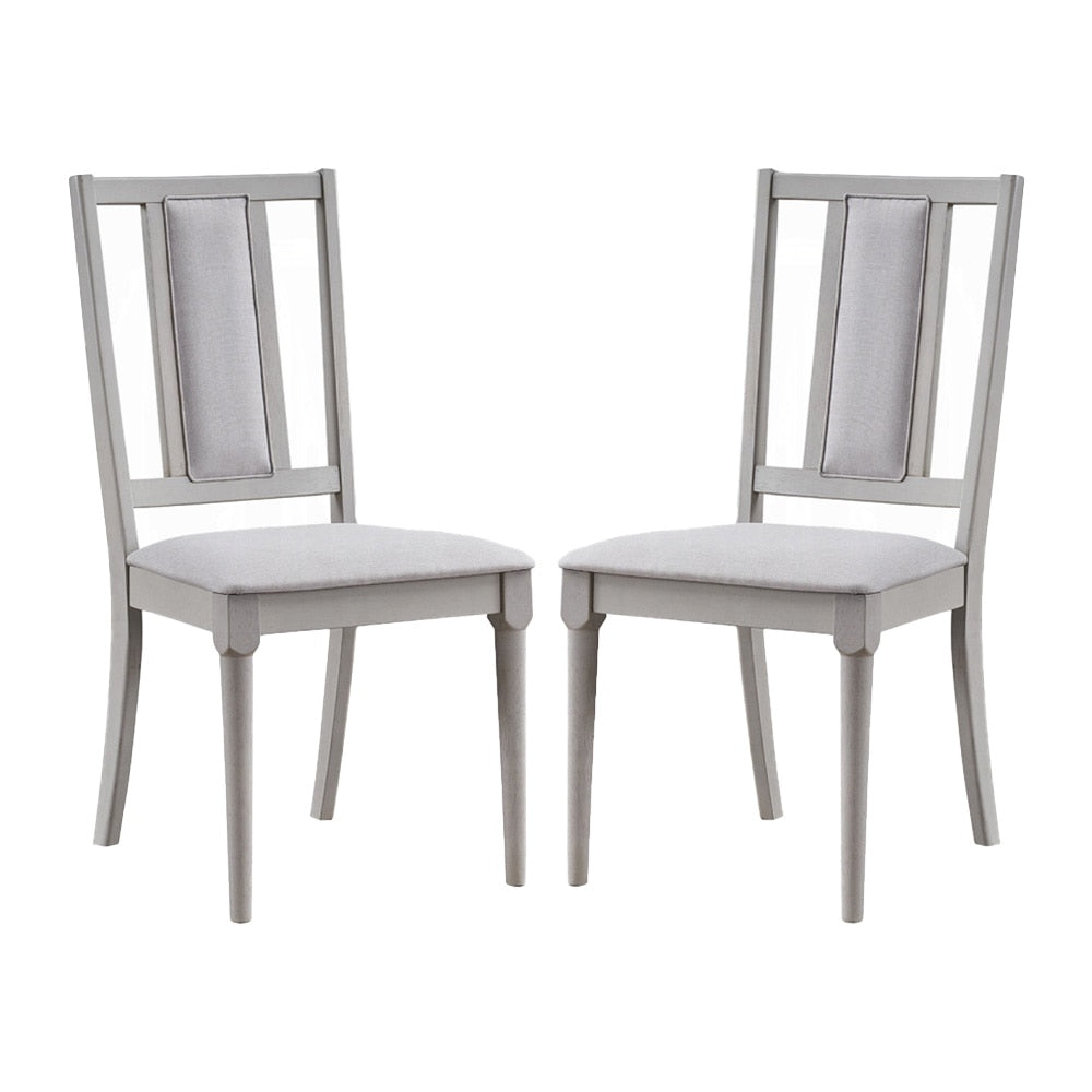 ACME Furniture - Marta Side Chair (Set of 2) - Gray Fabric & Gray Finish - DN04311 veiw 1