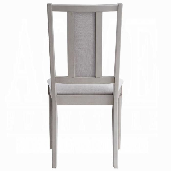 ACME Furniture - Marta Side Chair (Set of 2) - Gray Fabric & Gray Finish - DN04311 veiw 5