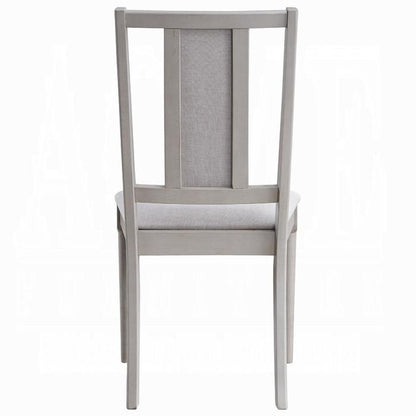 ACME Furniture - Marta Side Chair (Set of 2) - Gray Fabric & Gray Finish - DN04311 veiw 5