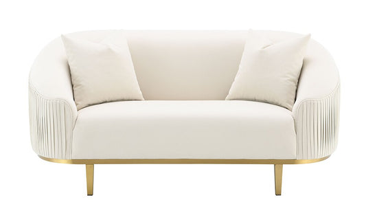 ACME Furniture - Martina Loveseat w/2 Pillows - Ivory Fabric - LV03851 veiw 2
