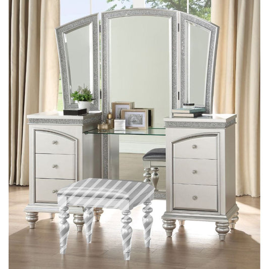 ACME Furniture - Maverick - Vanity Desk - Platinum - 91800 view 1