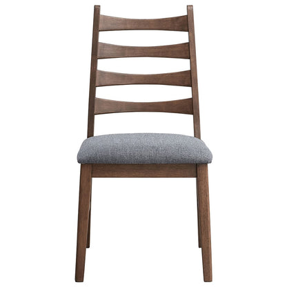 ACME Furniture - Mayah - Side Chair (Set of 2) - Dark Gray Linen & Walnut  - DN04172 view 2